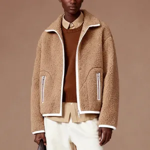 Thickened Windproof Casual Outwear Fleece Jacket Full Zip Oversize Women Fleece Coat for Autumn