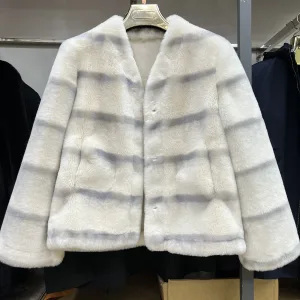 2026 new faux mohair coat - winter women's short jacket - high-end and eco-friendly fur - available for wholesale