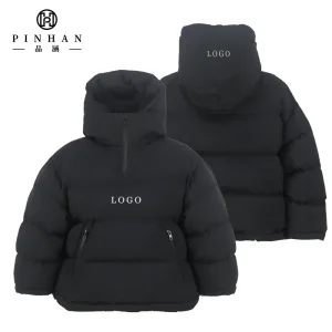 Insulated Warm Women Puffer Jacket Zipper Front Pocket for Cold Weather Waterproof Anti-Shrink Coated Vintage Print Pattern Coat