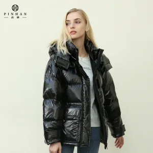 Hot Selling Winter Women's Down Coat High Quality Duck Down Bubble Short  Coat Warm Puffer Jacket Forladies