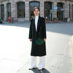 High Quality Ladies 100% Wool Coat Factory Direct Sale Slim Warm-keeping for Winter Windproof Knitted Fabric Fashion